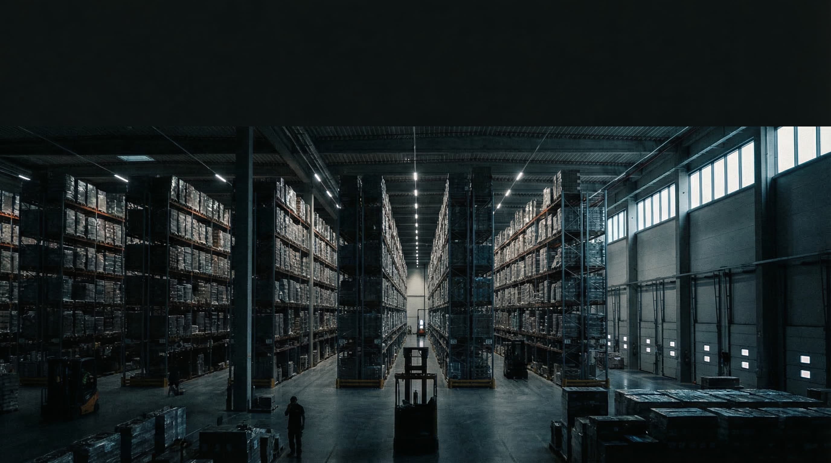 물류 창고 배경